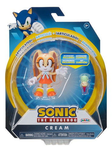 Sonic The Hedgehog Figura Cream De 4 Pulgadas Wave 13