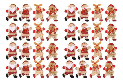 * Peluche Para Colgar En El Árbol De Navidad, 32pcs ,18x13