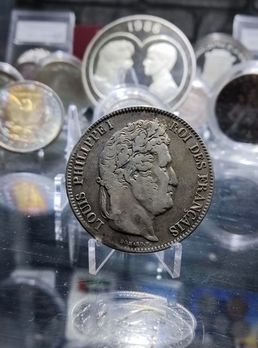 Moeda 5 Francs Louis-philippe I Prata .900 1833
