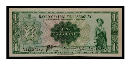 Paraguay 1 Guaraní 1963 Sin Circular Pick 193a(2)