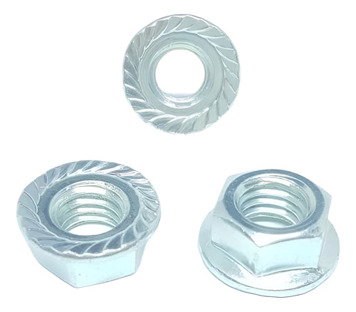 70pz. - Tuerca Hexagonal Flange Mm8-1.25 - Galvanizada