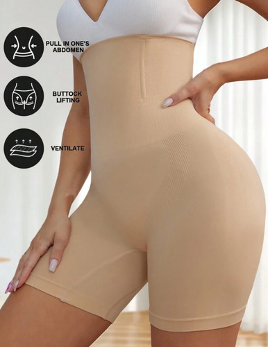 Panty Modeladores De Cintura Alta Sin Costuras Control Del Beige Chica (3-5)