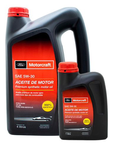 Kit De Aceite Motorcraft Sintético 5w30 X 5 Lts. Ford Kuga 