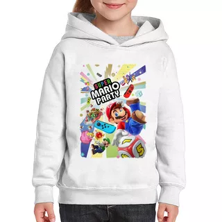 Moletom Infantil Super Mario Party Switch