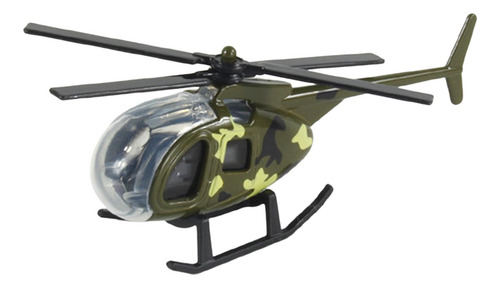 6 Helicóptero De Aleación Fundido A Escala 1/64, 6 Piezas