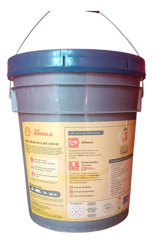 Aceite Shell Rimula 15w 40 Cubeta