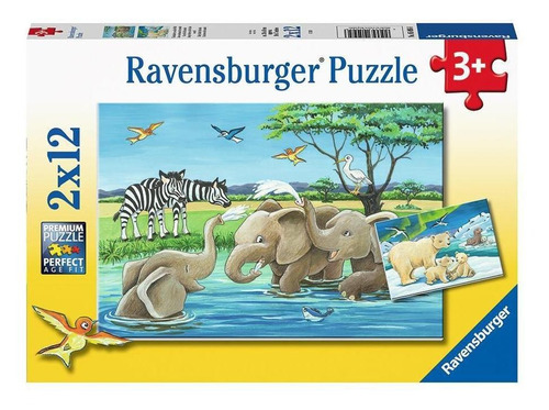 Puzzle Baby Safari - 2x12