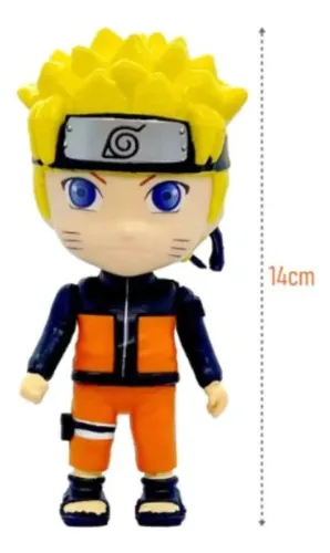 Muñeco Figura Naruto Uzumaki Shippuden Chibi Oficial 14cm