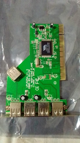 Tarjeta Pci  Usb 4 Puertos Más Un Puerto Interno  