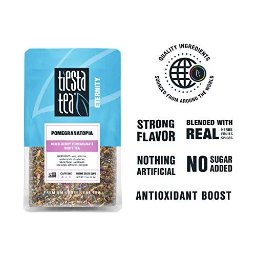 Tiesta Tea - Granada, Té Blanco De Granada De Bayas Mixtas D