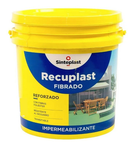 Recuplast Fibrado Para Techos/terrazas Membrana Liquida 20kg