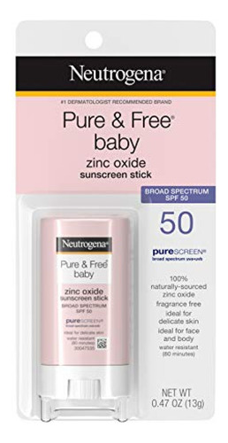 Neutrogena Pure&freebaby Mineral Spf50 Bloqueador Barra Bebe