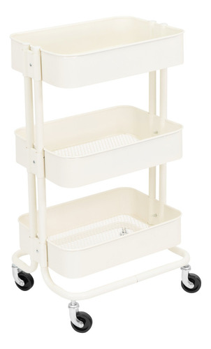 Carrito De Almacenamiento Despensa Estante Organizador Color Blanco