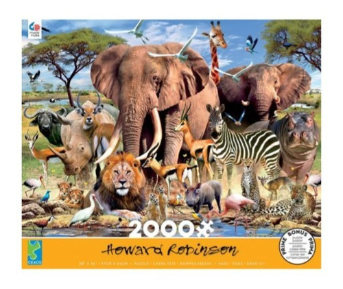 Rompecabezas Animales Africa 2000 Piezas Ceaco Howard