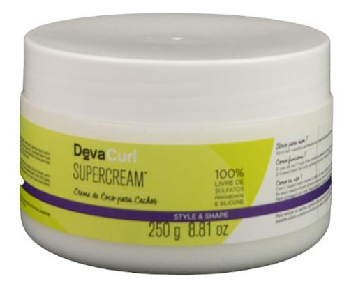 Devacurl Supercream Creme De Coco Para Cachos 250g