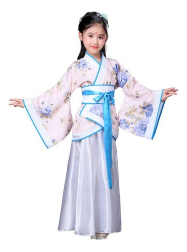 Vestido Tradicional Chino Antiguo Hanfu For Niñas