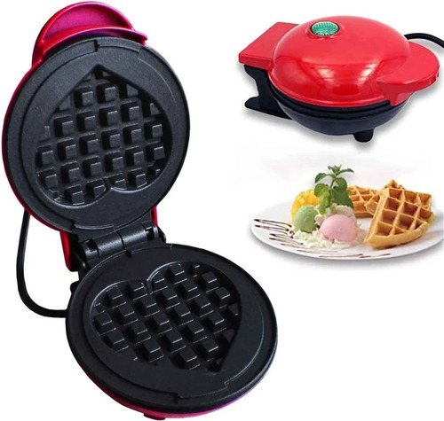 Imagen 1 de 3 de Minis Wafles De Corazon Maquina Para Mini Wafles Waflera