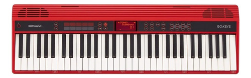 Teclado musical Roland Go:Keys GO-61KL 61 teclas rojo 220V
