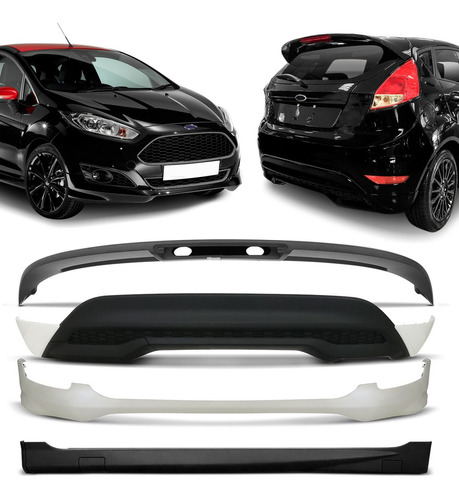 Kit Spoiler Aerofólio Original New Fiesta 2015 2016 Nacional