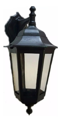 Lámpara Aplique Farol Colonial Pvc Hexagonal Exterior E27