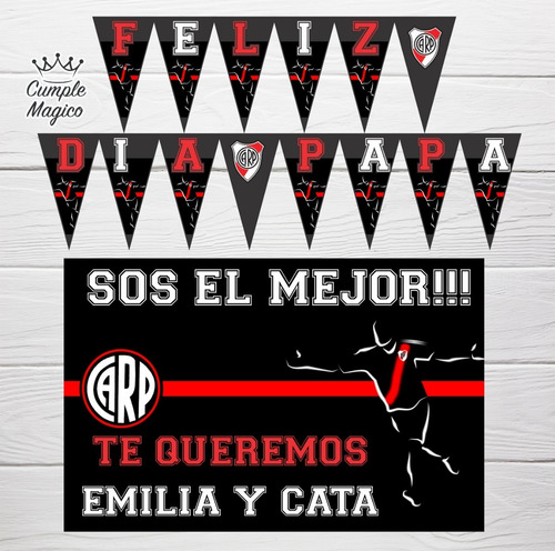 Dia Del Padre Foto Poster Cartel Y Banderín Deco Personaliza