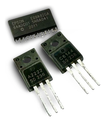Reparo Epson Tank Transistor A2222 + C6144 + Ci E09a92ga