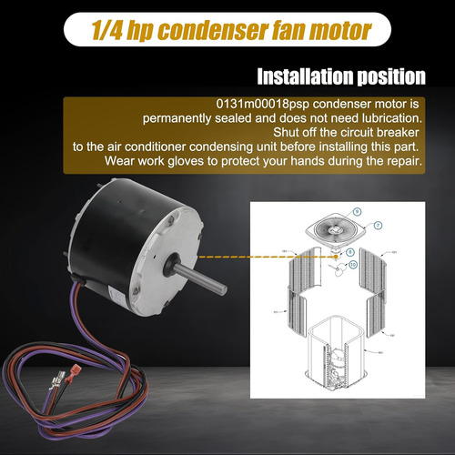 Ydk-180s62823-03 (0131m00018p) Reemplaza El Motor De Ventila