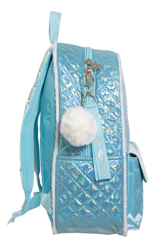 Kit Mochila Frozen Lapicera Original Ruz Primaria Azul Azul