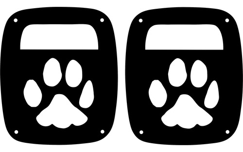 Huella Perro Jeeptails  Jeep Cj Wrangler Tail Lamp Covers 2