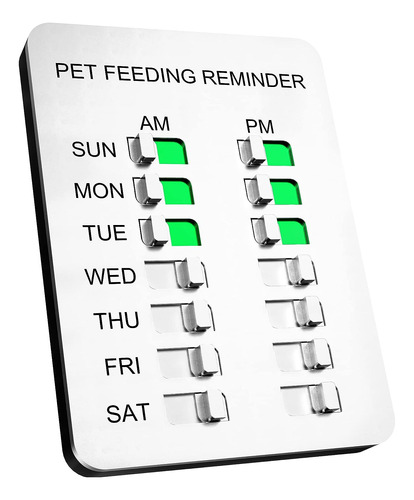 Recordatorio Magnetico De Alimentacion Para Perros Tabla De