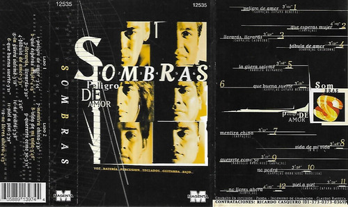 Grupo Sombras Album Peligro De Amor Sello Magenta Cassette