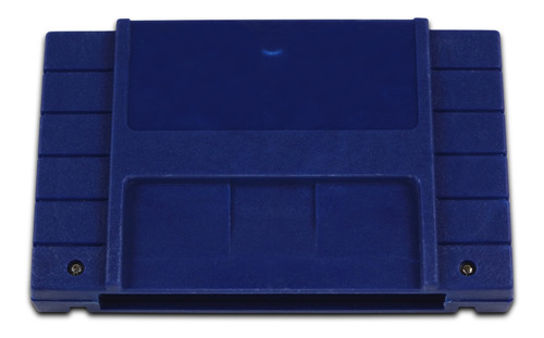 Case Cartucho Azul + Label Traseira + Parafusos Snes Novo