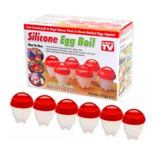 Silicona Para Huevo Hervidor De Huevos Egg Boil X 6 Unidades