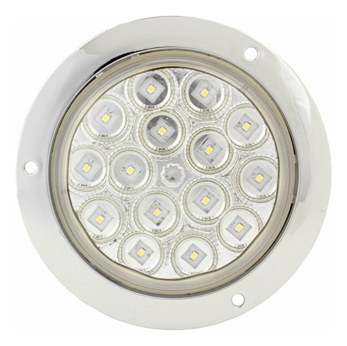 Plafon 15 Led Redondo 4 Pulgadas Alta Baja Estrobo 12-24v