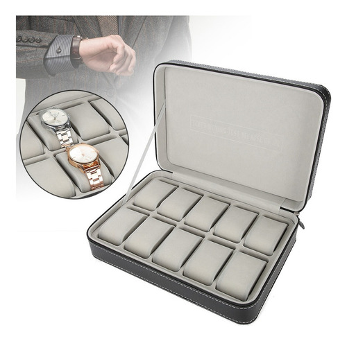 Caja Organizadora De Relojes Con 10 Espacios