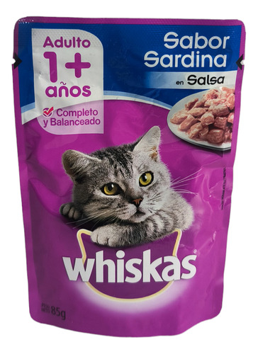 Whiskas. Alimento Para Gatos En Sobre. 85 Gramos. Importado 