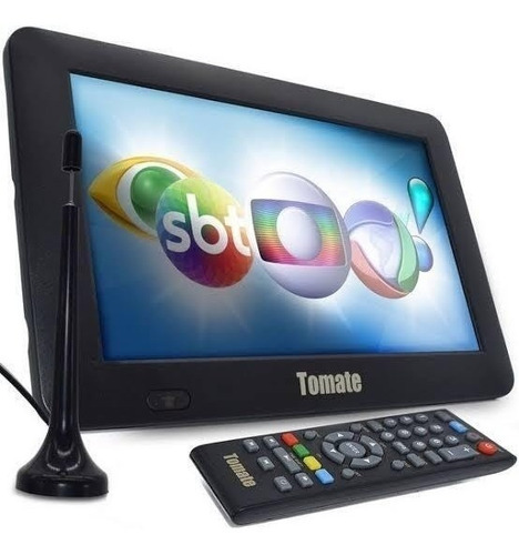 Tv Monitor  Hdtv 9' Tomate  Usb Leitor De Cartões C Remoto 