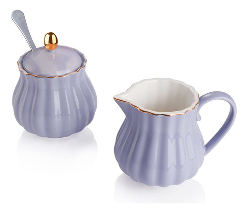 Amazingware Royal Porcelain Cremaer And Sugar Set, 3 Piec