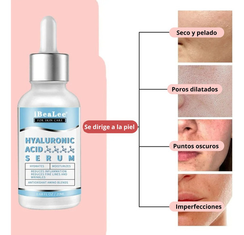 Serum Suero Con Acido Hialuronico Vitamina E Antimanchas