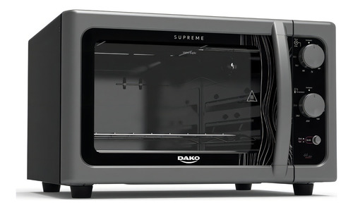 Forno de Bancada Elétrico Titanium com Grill Dourador Dako Supreme 44 Litros
