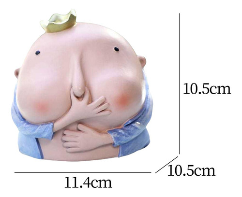 Boy Holding Nose Sculpture Funny Boys Bathroom Decor Resin