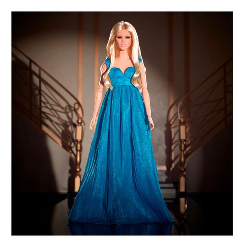 Barbie Supermodel Claudia Schiffer En Vestido Versace