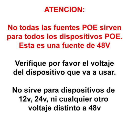Imagen 2 de 9 de Fuente Poe Poe+ 48v 0.65a 31.2w Ubiquiti U-poe-at-ar Gigabit