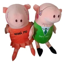 Comprar Peluches Papa Y Mama Pig Cerditos Serie 60 Cm 2 X 129 Lindos