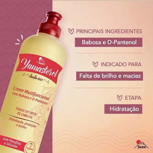 Yamasterol Crema Multifuncional Curly Girl Protec 320g Babos