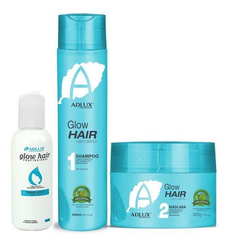 Kit Glow Hair Pós Progressiva Produto Original Novo +brinde