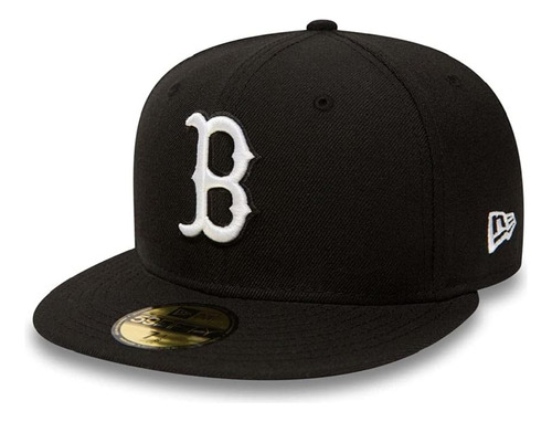 Mlb Boston Red Sox Negro Con Gorra Ajustada Blanca 59fifty,