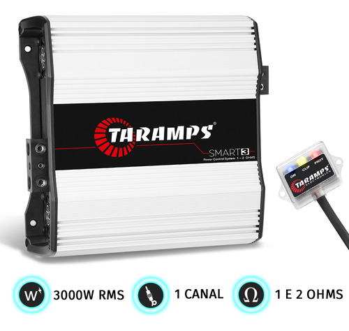 Módulo Taramps Smart 3000w 1 Canal 2ohms Amplificador Som