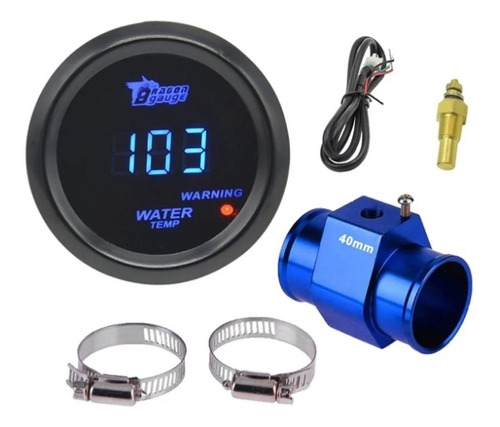 Kit Reloj Temperatura Agua + Acople Sensor Universal Autos 