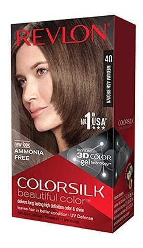 Revlon Colorsilk Color De Pelo, Medio Ash Brown (40)